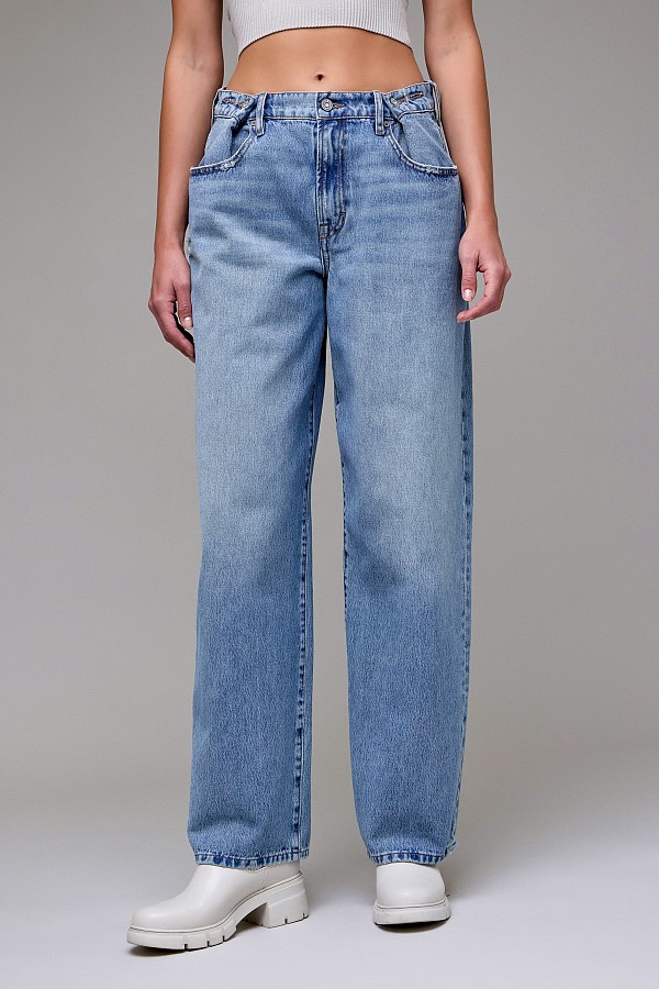 Medium Light Classic Adjustable Oversized Baggy Jean